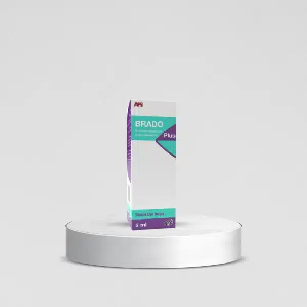 Brado Plus stand poster - Amman Pharmaceutical Industries API